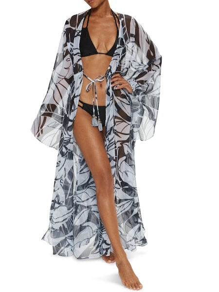 PALM PRINTED AUSTIN COVER UP - AMARA Clothing Boutique