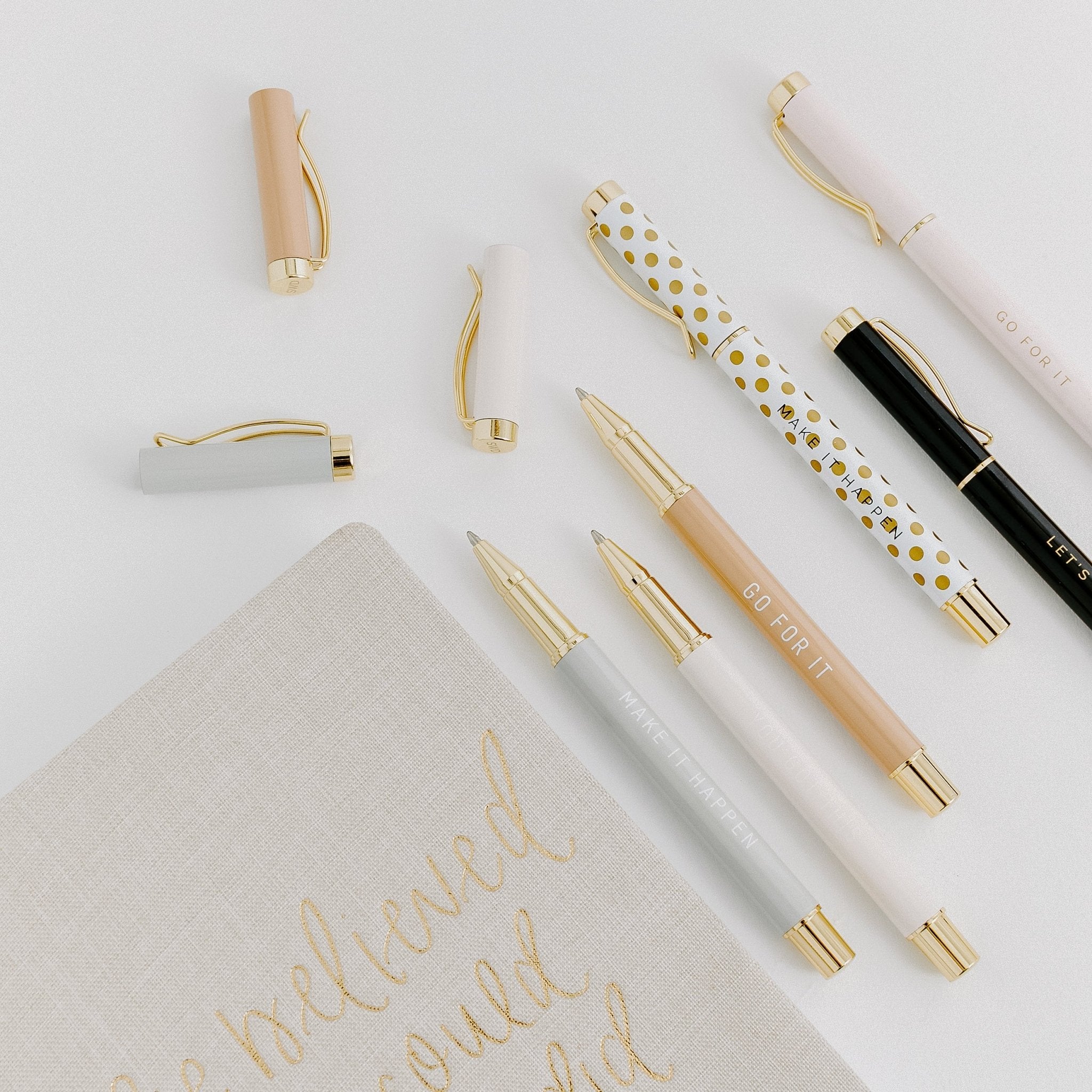 Metal Pens & Highlighters by Sweet Water Decor