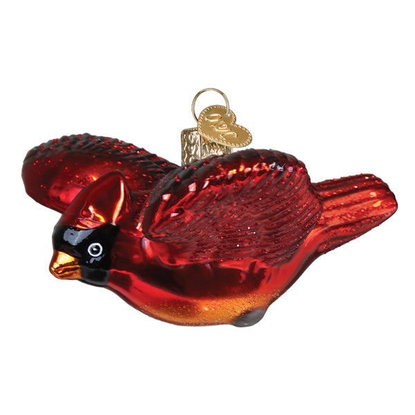 Cardinal In Flight Ornament