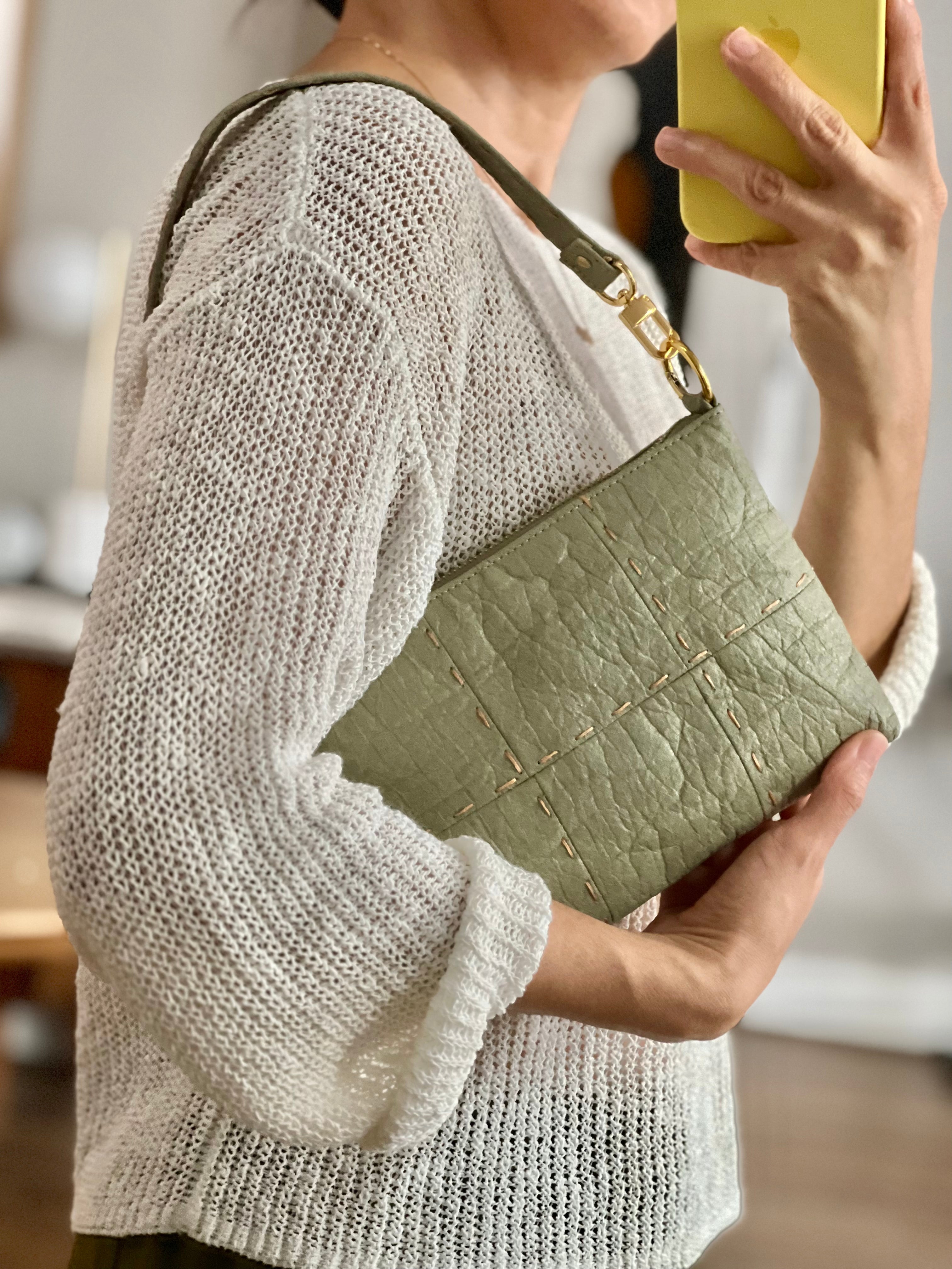 Baguette, Runing Stitch Sage