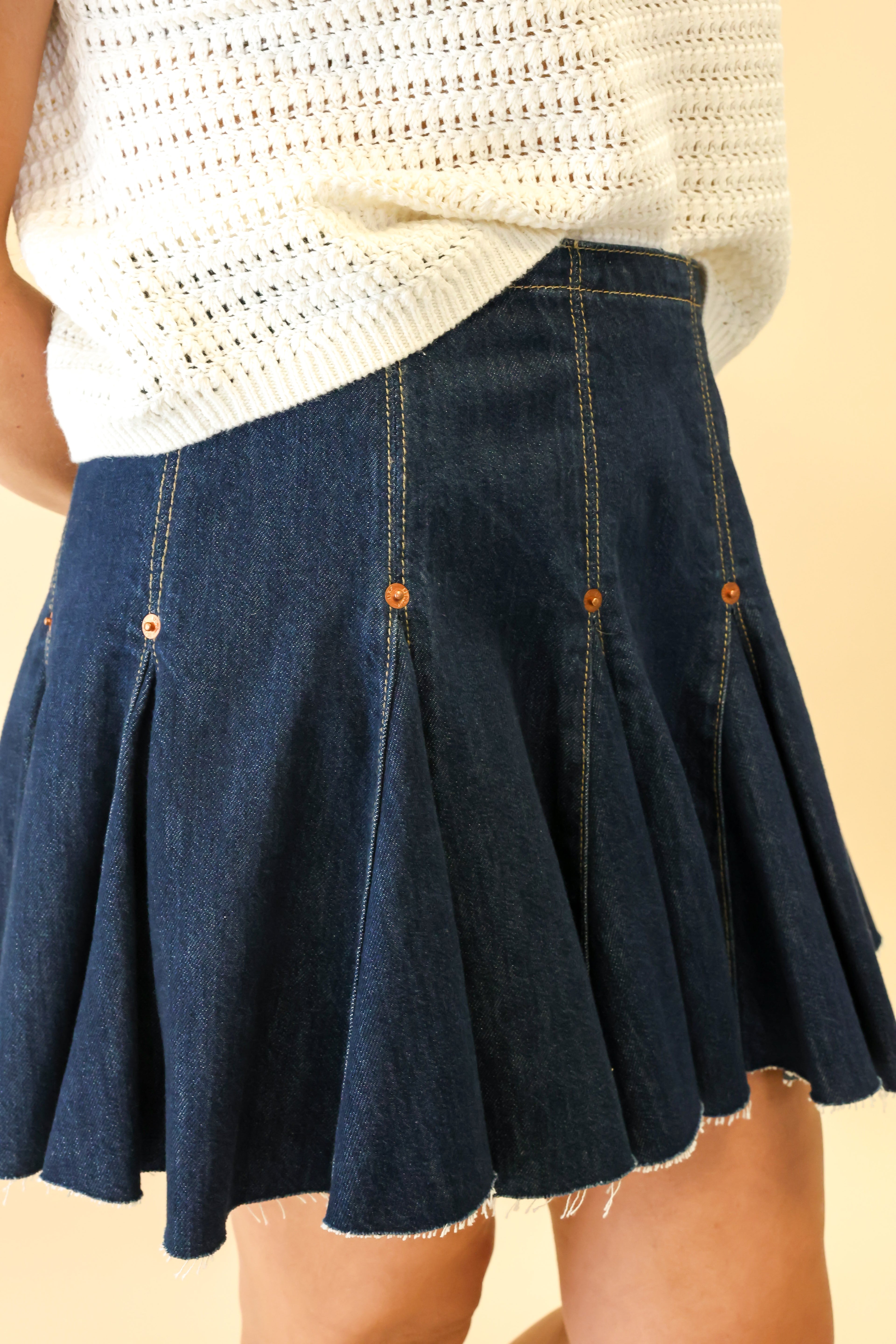 FLOUNCE SKIRT TINTY RINSE