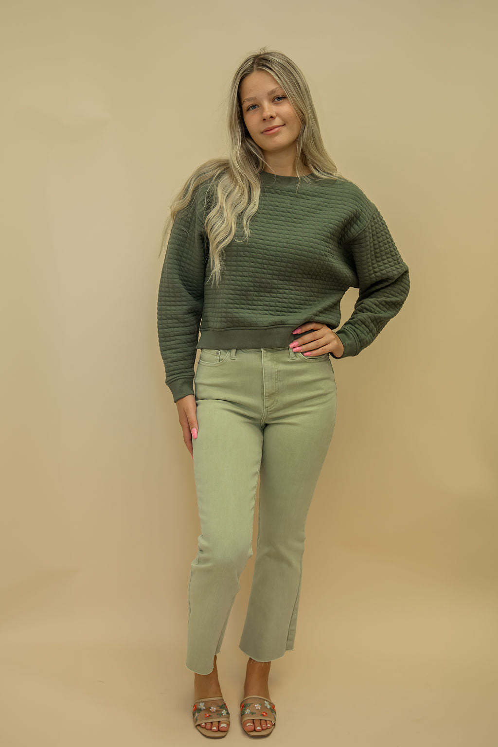 OZZIE QUILTED SWEATSHIRT