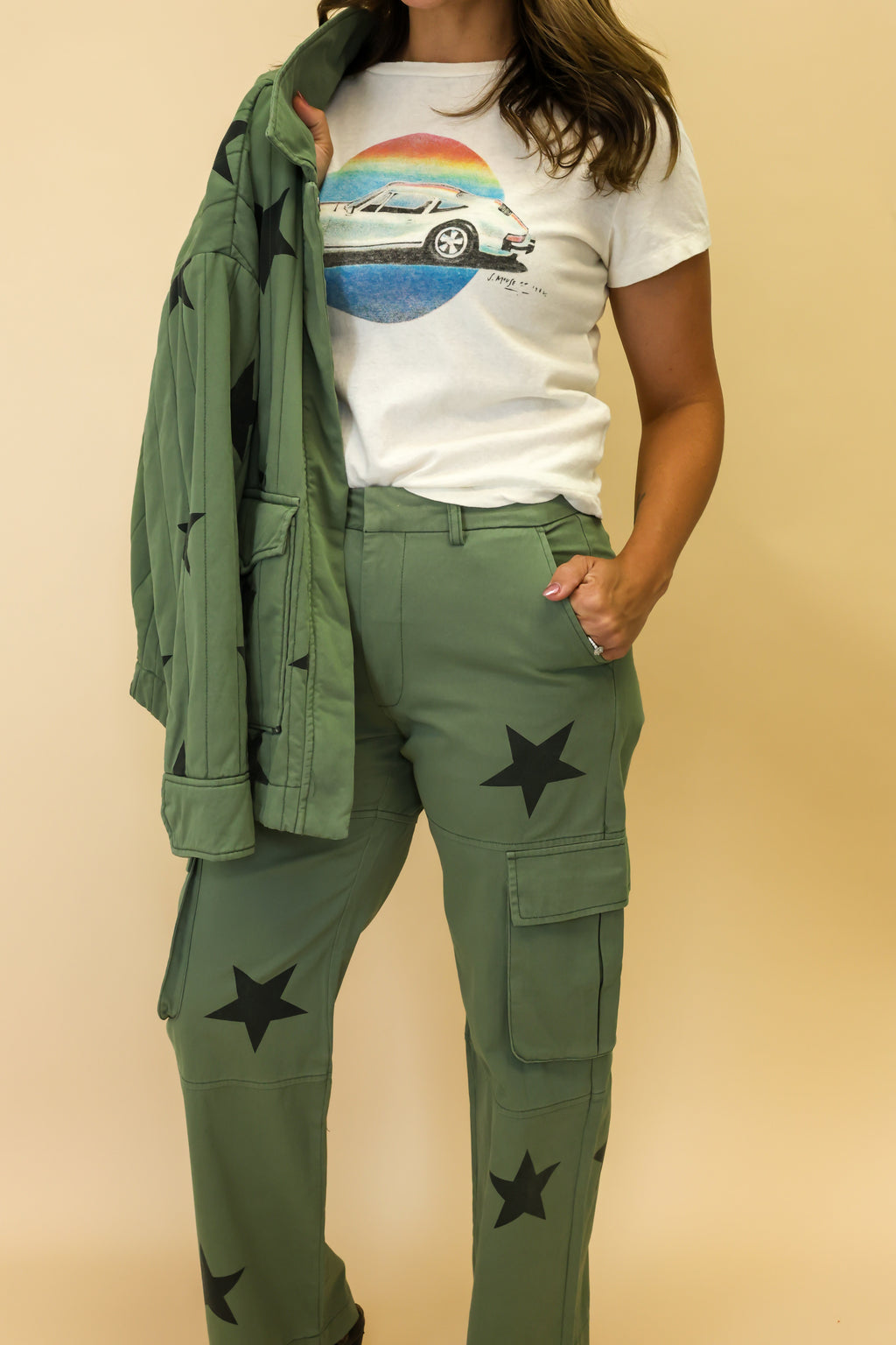 Cecile Military Quilted Jacket