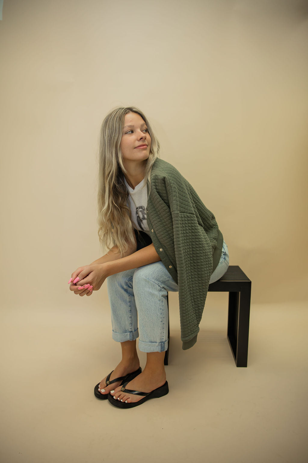 LOGAN OVERSIZED BOMBER