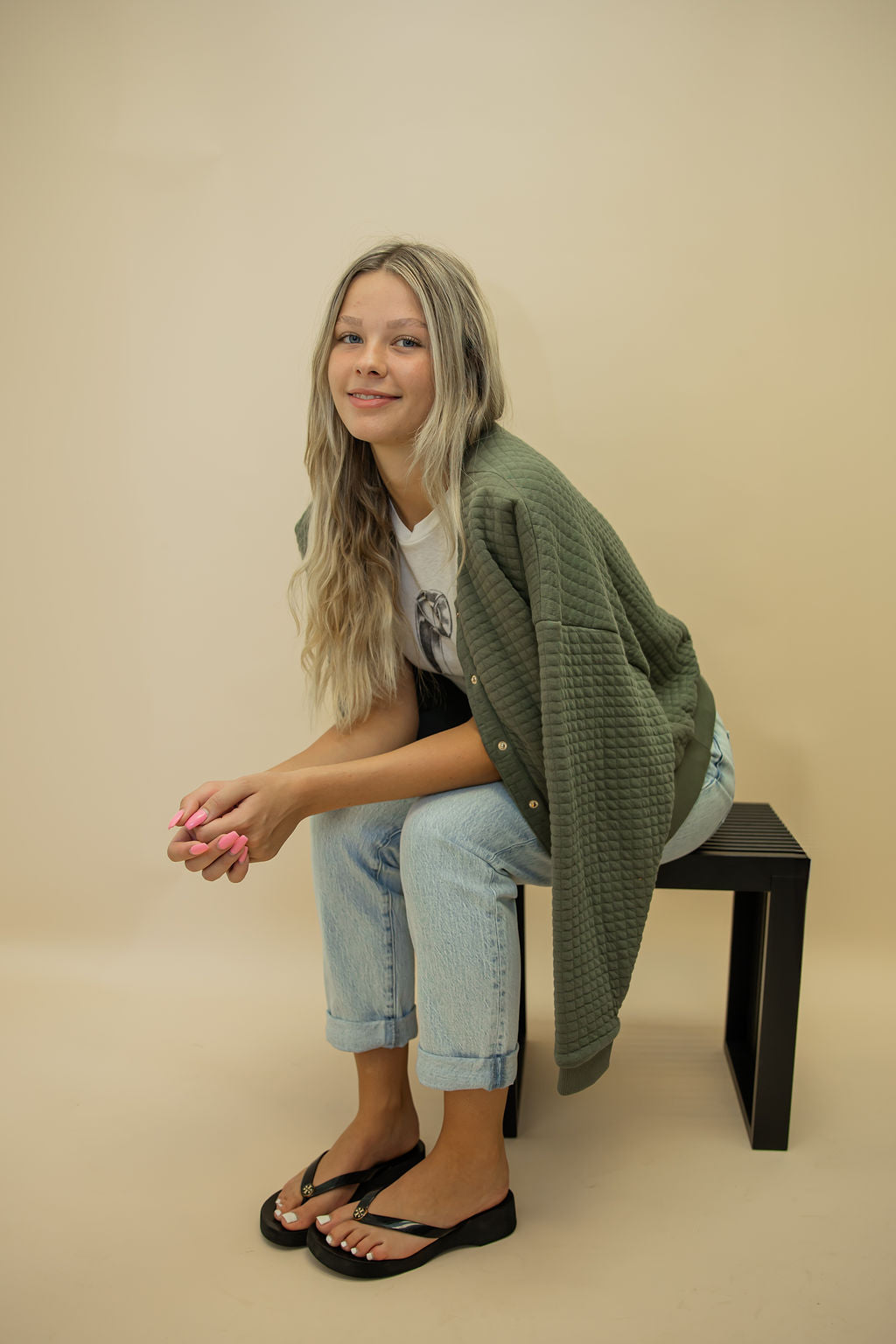 LOGAN OVERSIZED BOMBER