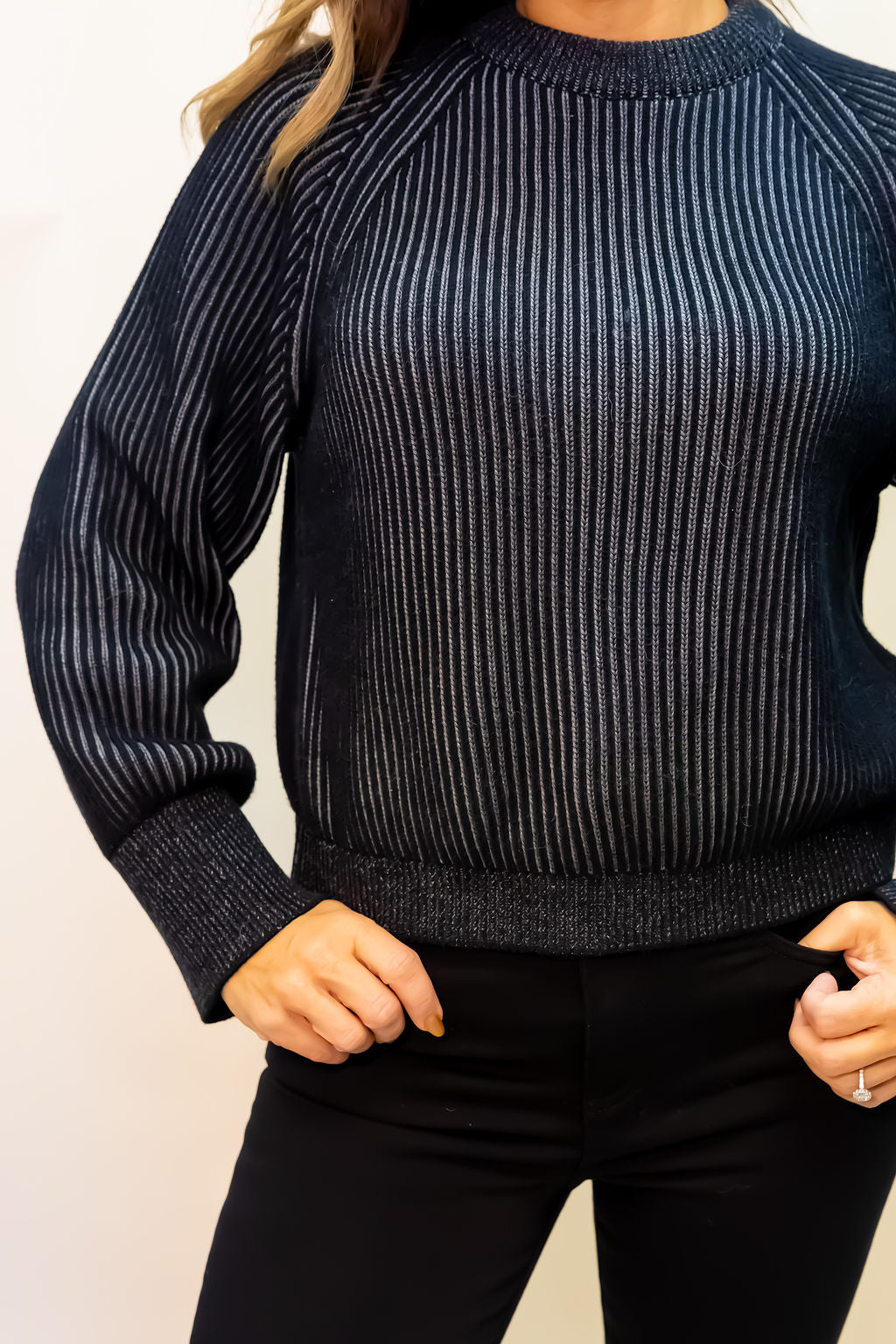 ORGANIC COTTON PLAITED CREWNECK