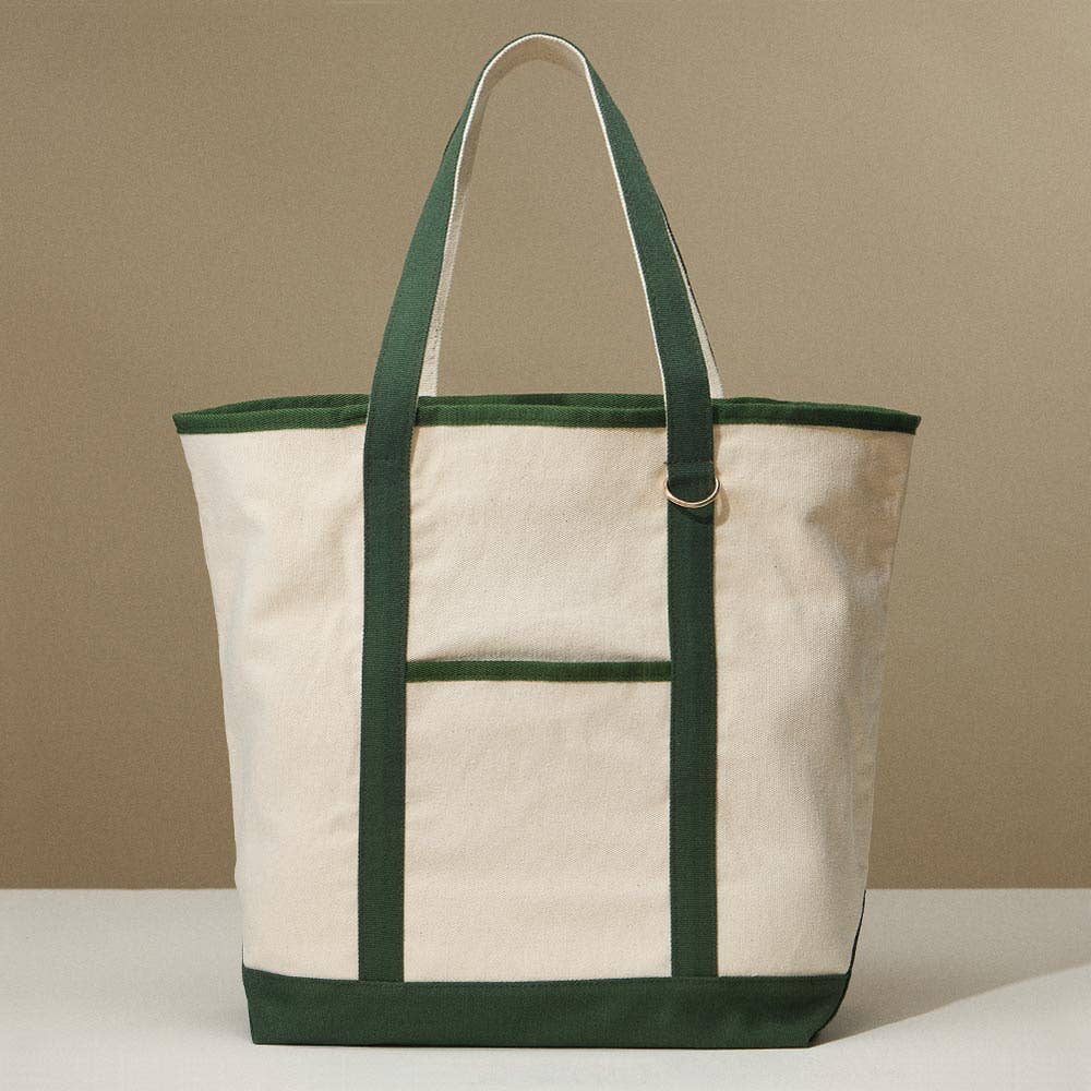 Large Classic Canvas Boat Tote