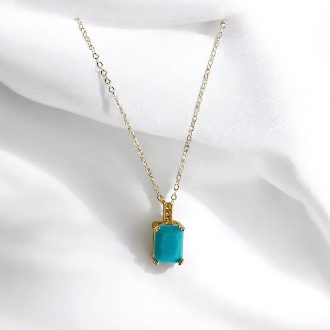Capri Turquoise Gold Filled Necklace