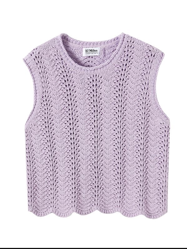 ANORA VEST Crochet sweter vest - AMARA Clothing Boutique