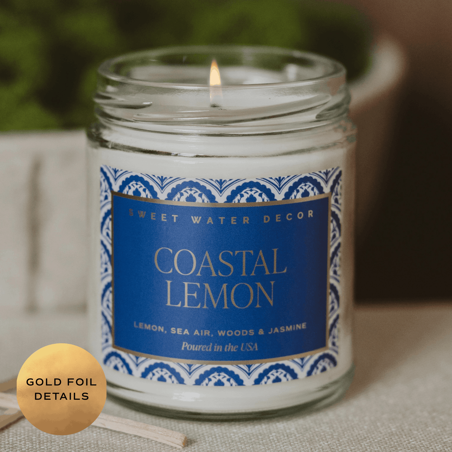 *NEW* Coastal Lemon 9 oz Soy Candle - Home Decor & Gifts
