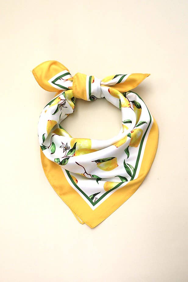 Lemon Bandana Scarf
