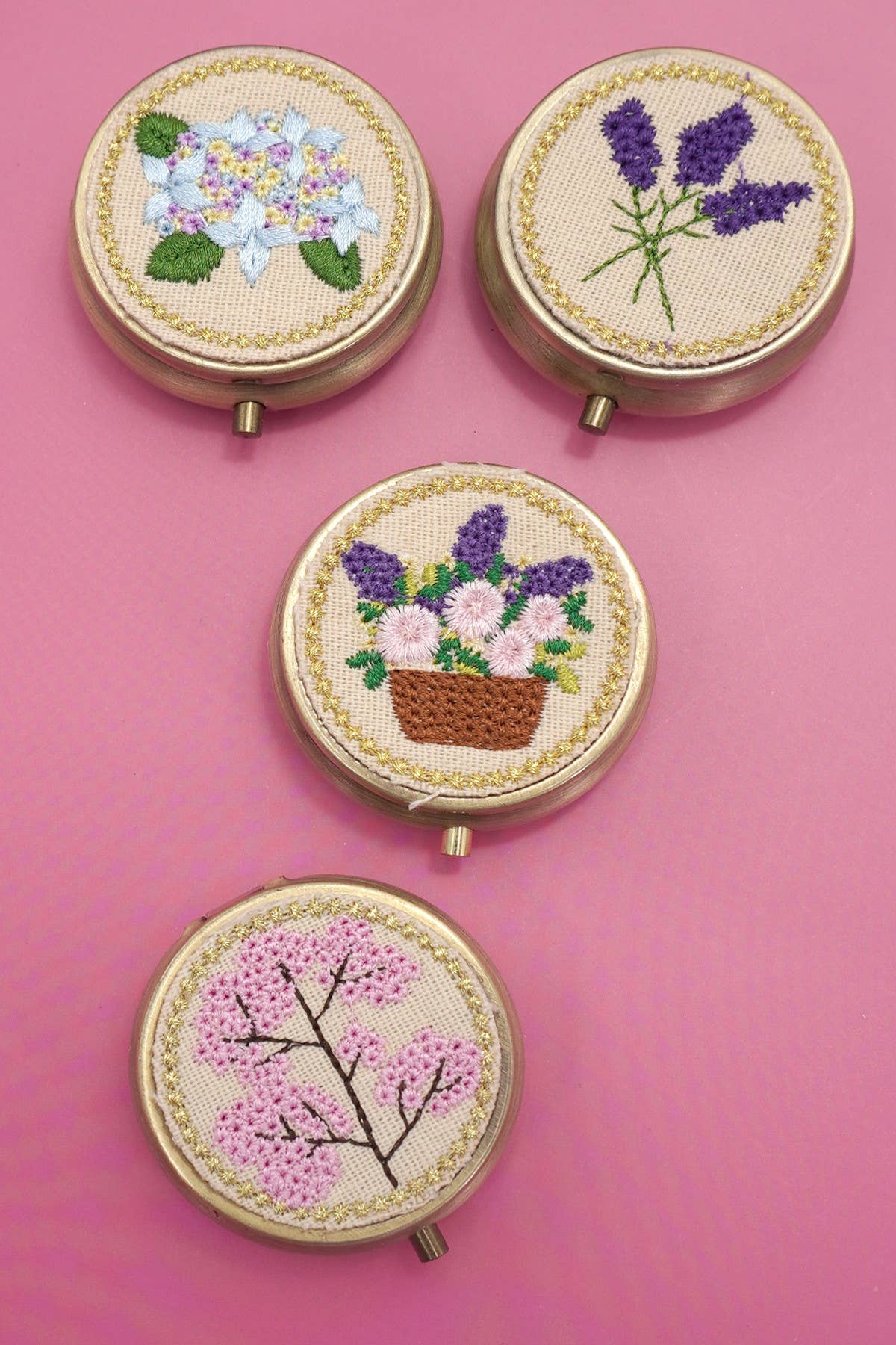 Embroidered Jewelry Mini Case