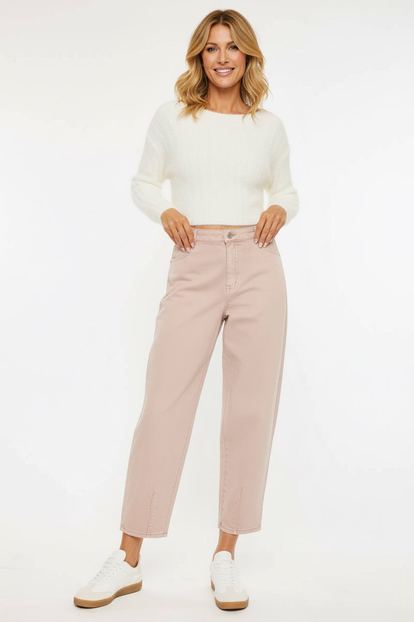 ULTRA HIGH RISE SLIM BARREL FIT JEANS