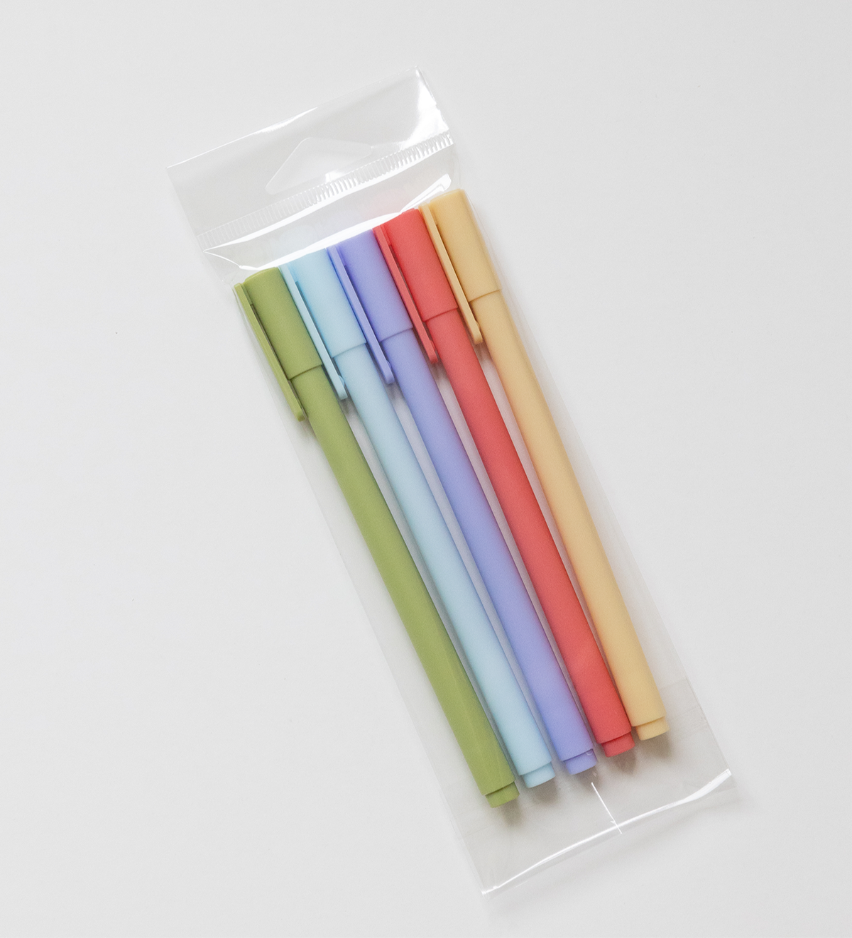 Assorted Colors Gel Pen Set (packaged as set of 5)