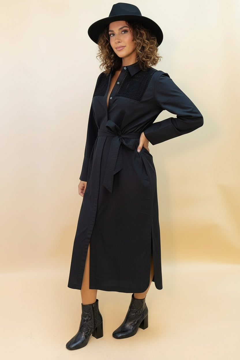 The Bailey Belted Shirt Dress