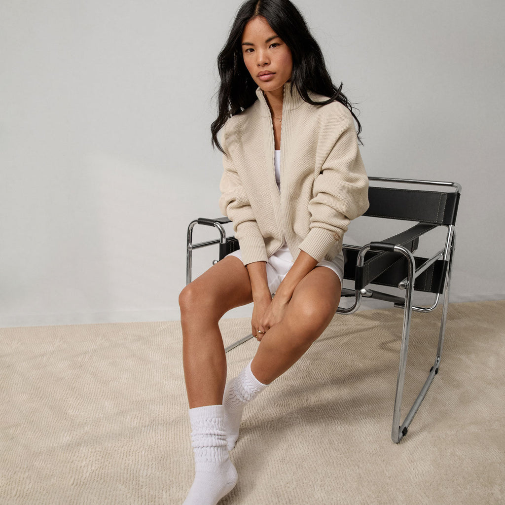 Cottonsilk™ Bomber Zip Up