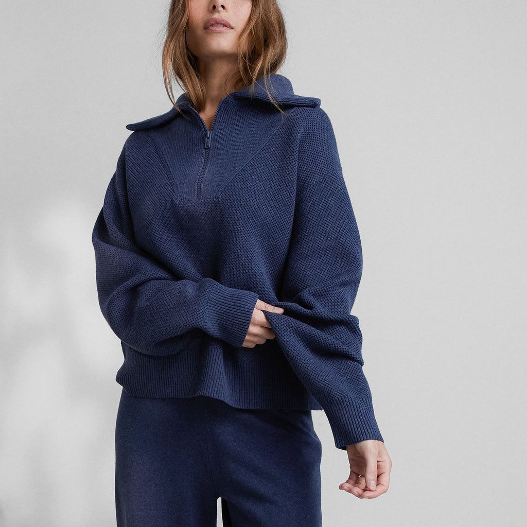 Cottonsilk™ Collared Half Zip