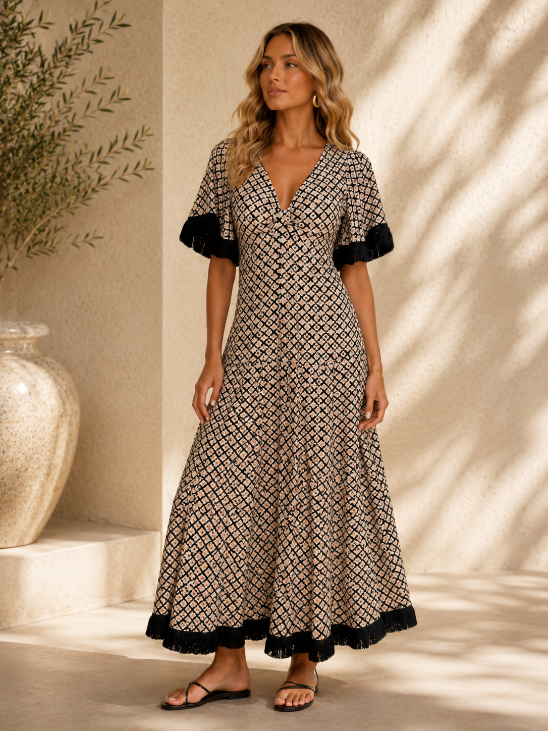 The Riviera Fringe Dress