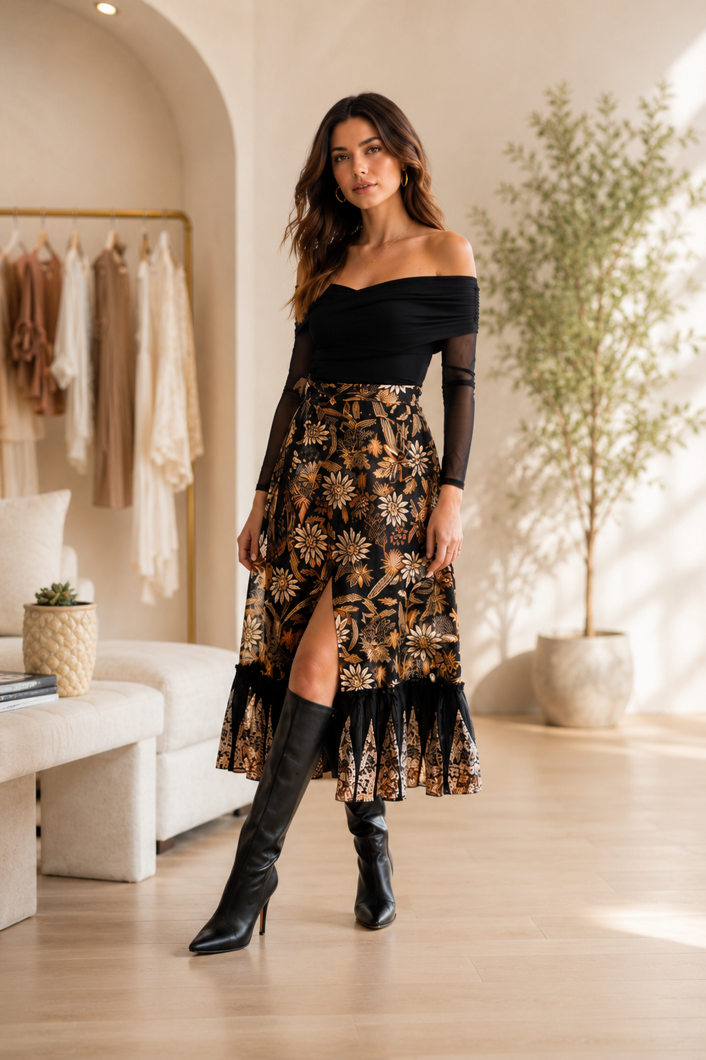 MIKA MIDI SKIRT