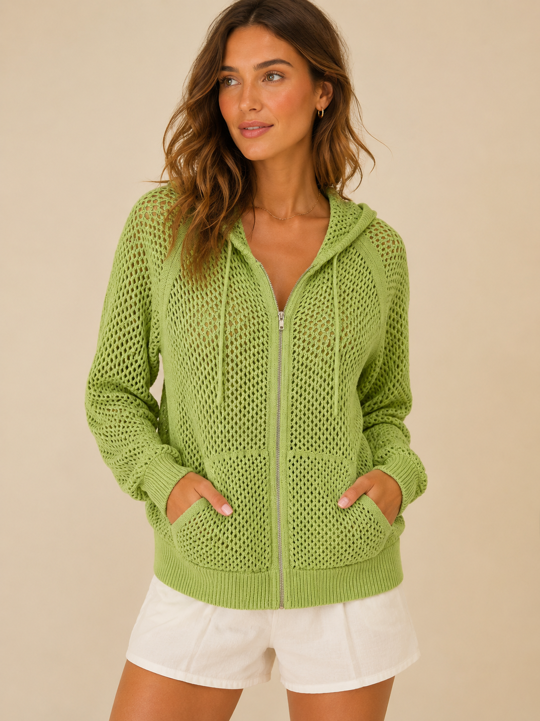 Georgina Mesh Knit Sweater