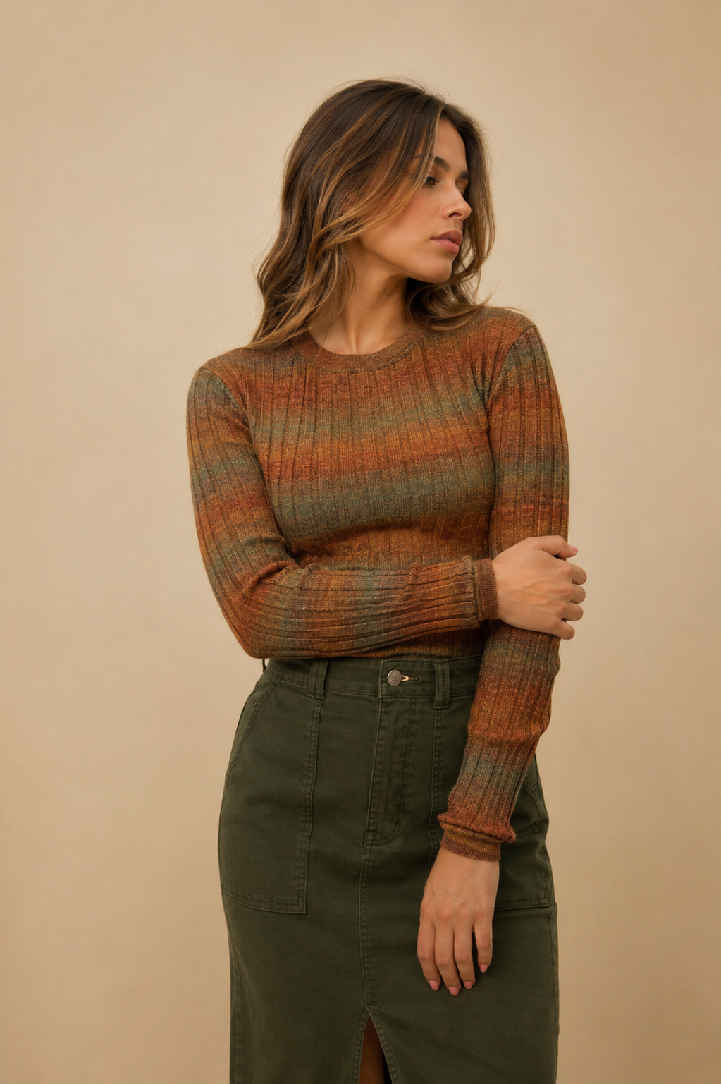 POOR BOY RIB SLIM PULLOVER