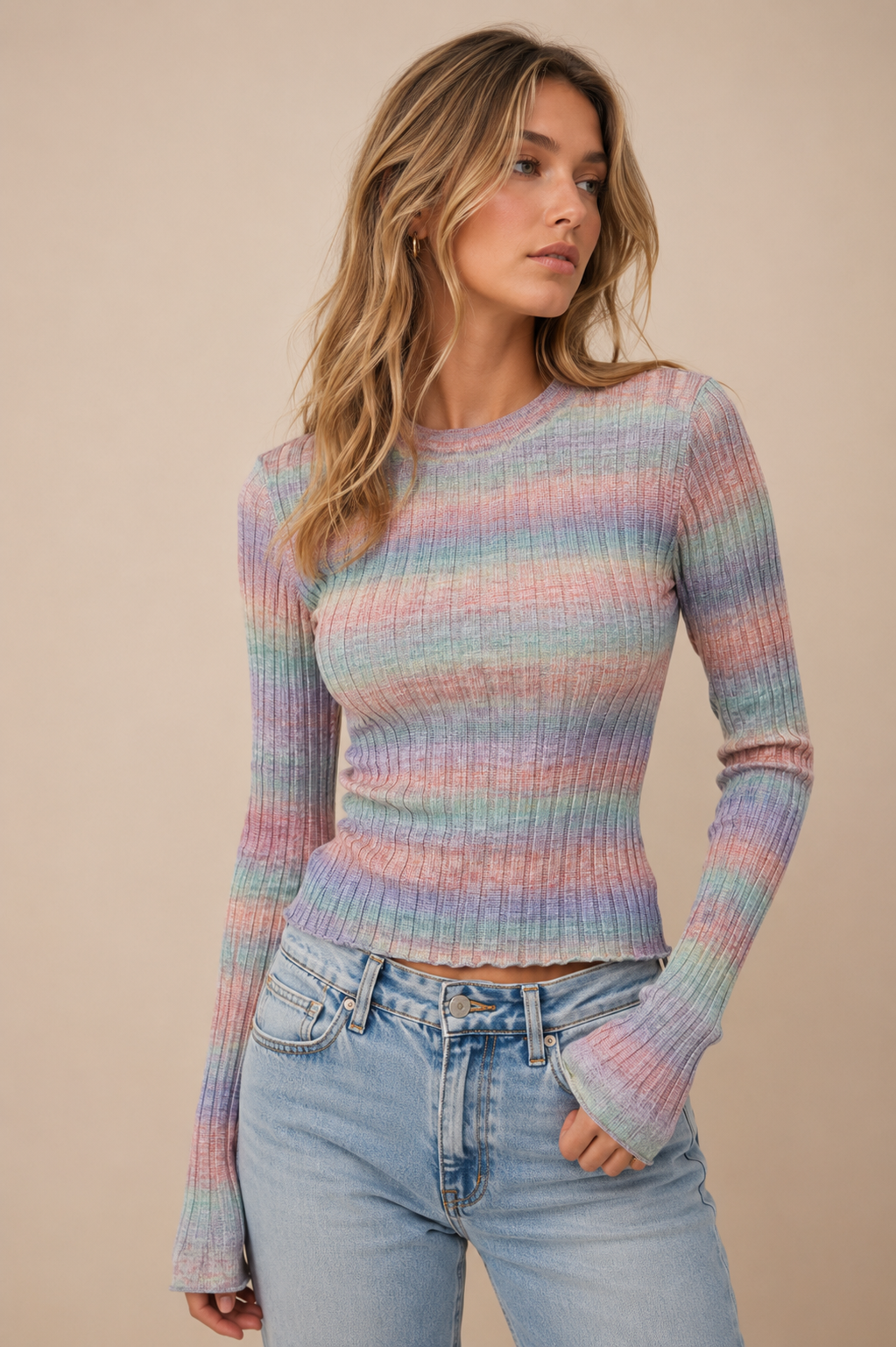 POOR BOY RIB SLIM PULLOVER