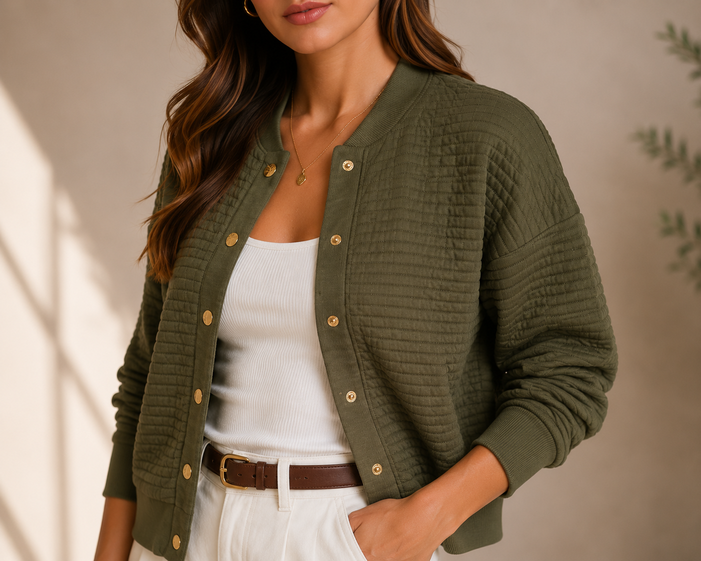 Logan Quilted Bomber