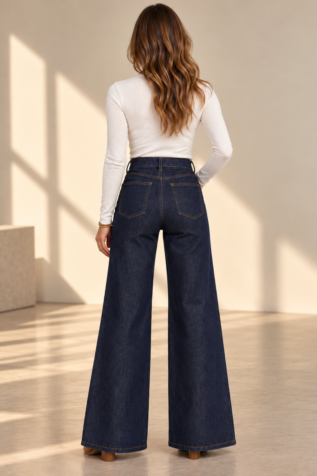 The Monroe High-Rise Wide Leg Jean | Dark Indigo
