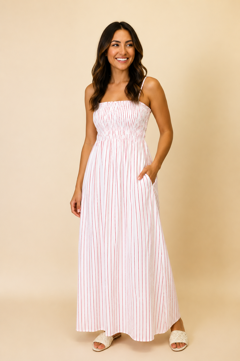 BIANCA SMOCKED BODICE DRESS