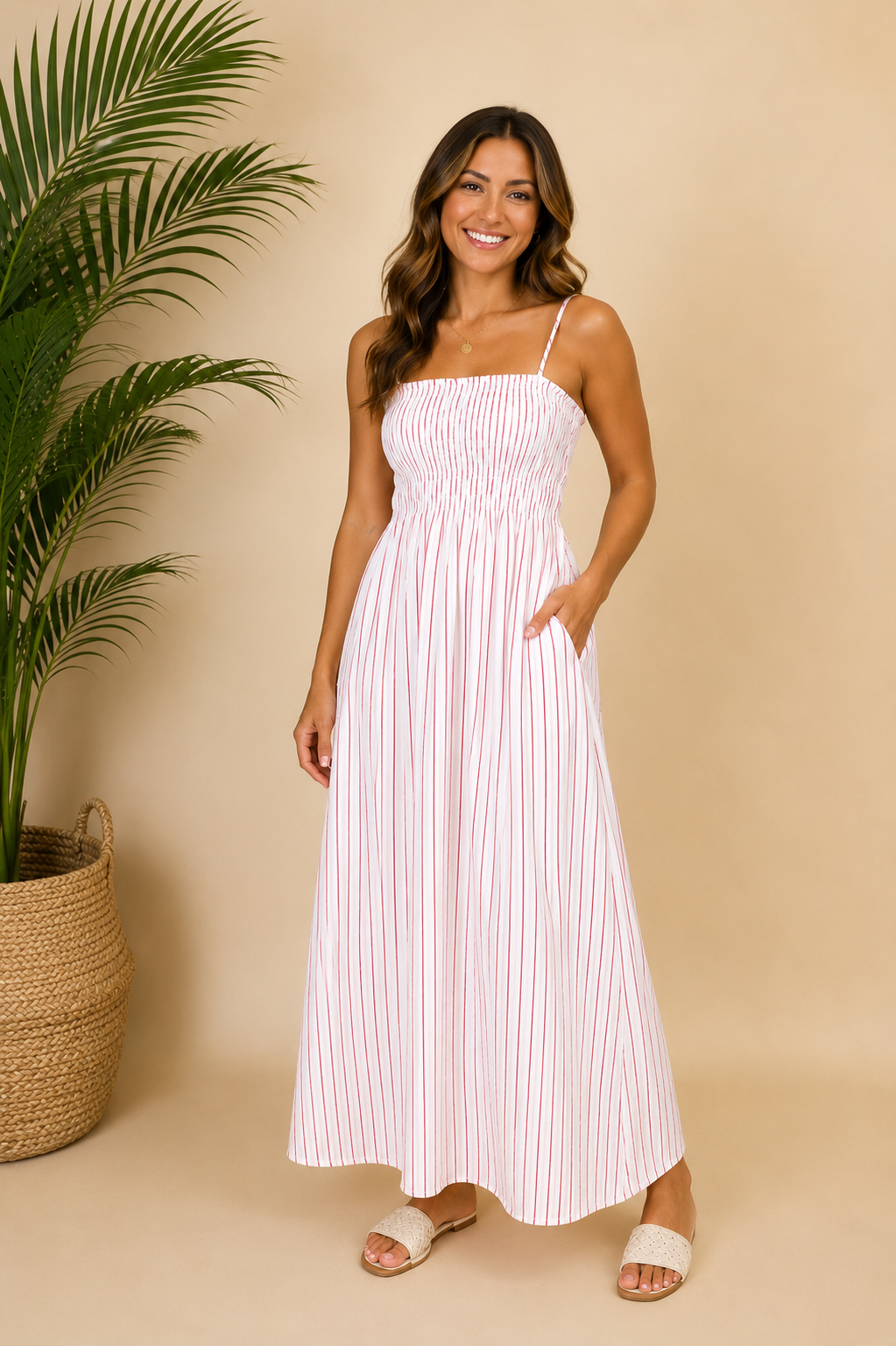 BIANCA SMOCKED BODICE DRESS