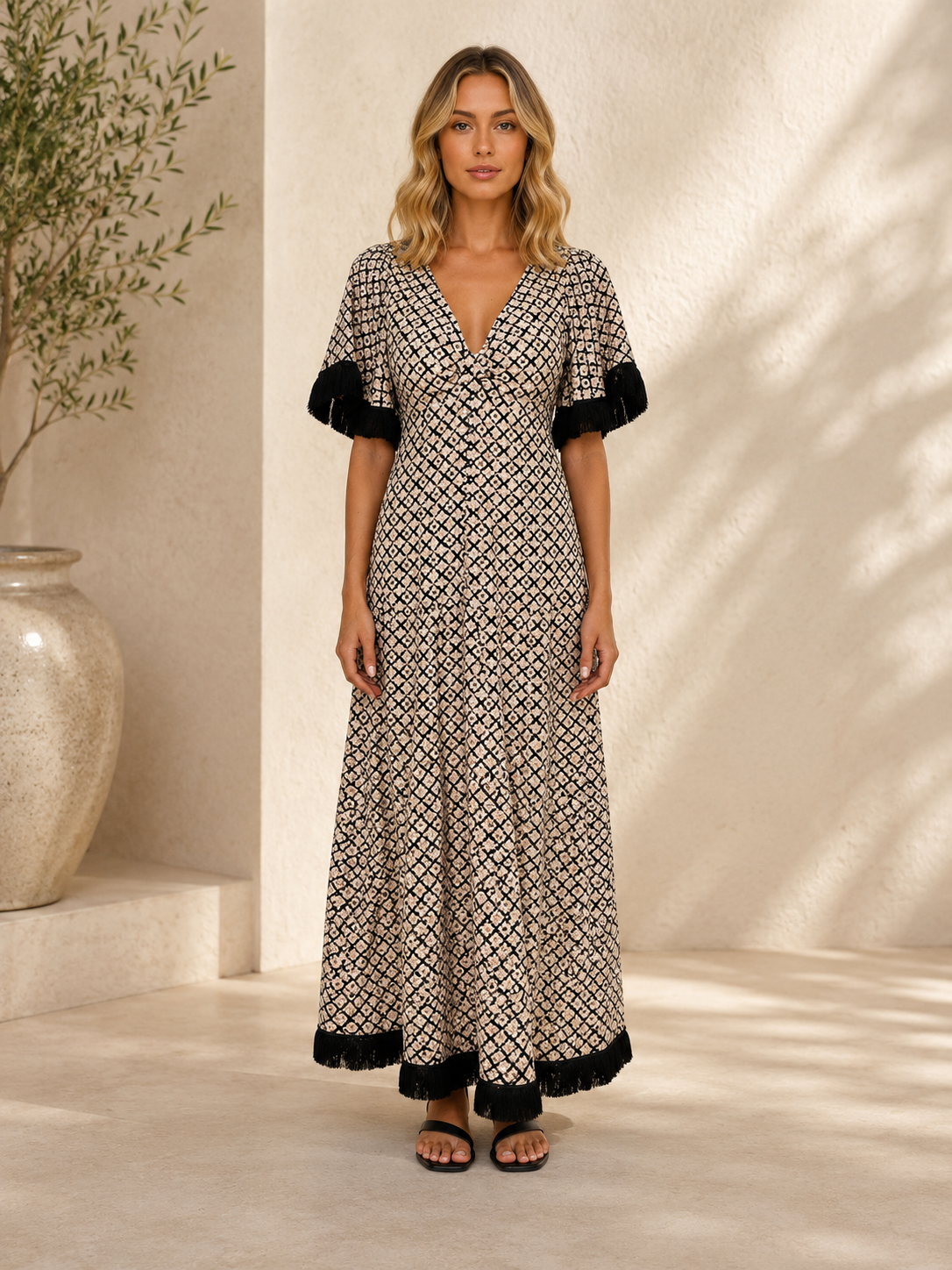 The Riviera Fringe Dress