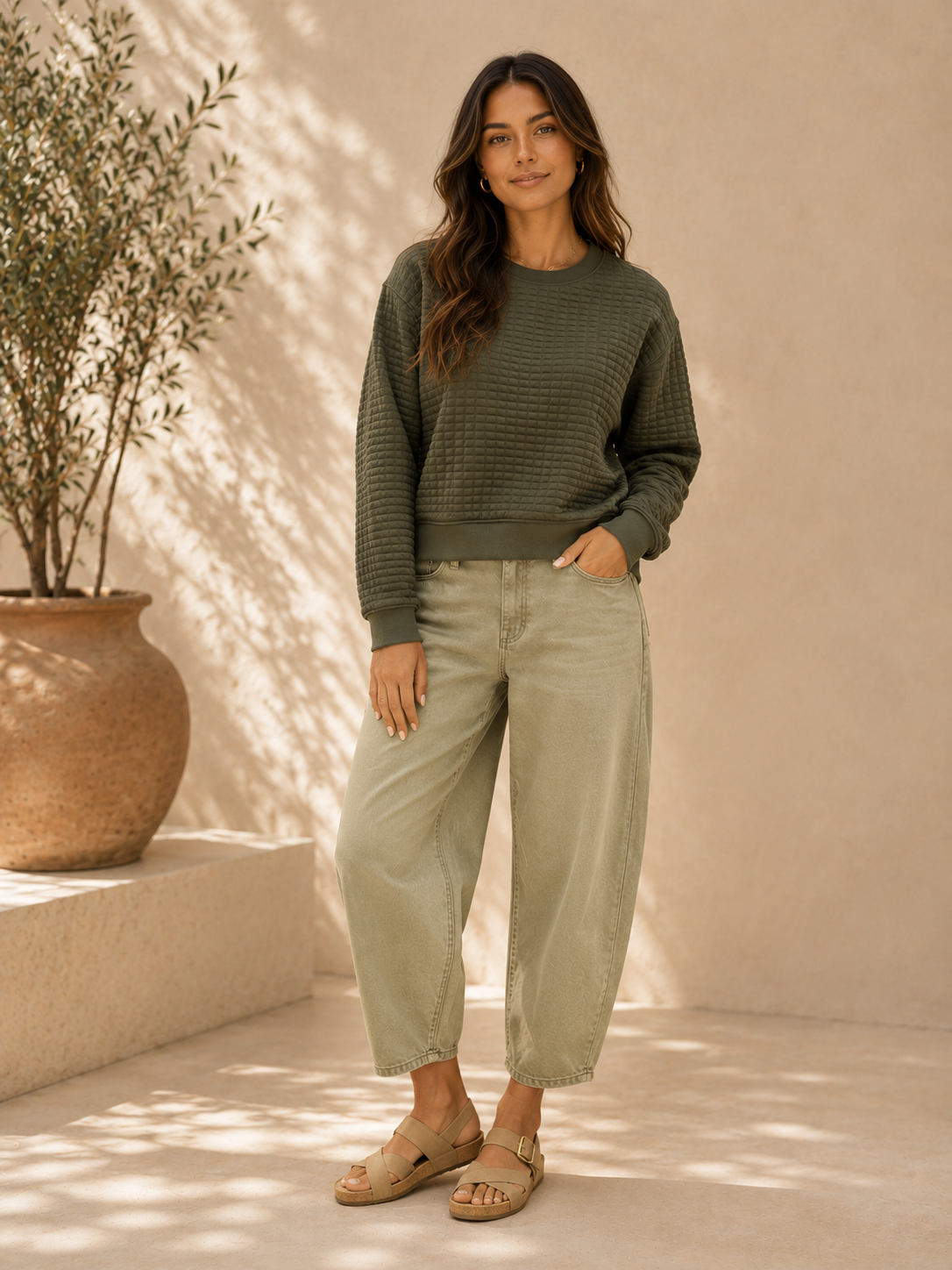 OZZIE QUILTED SWEATSHIRT