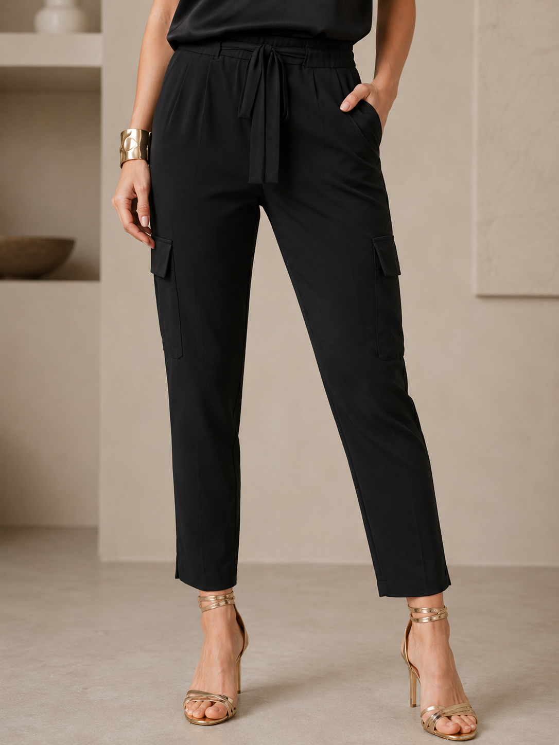 SATIN POCKET ALLYN PANT