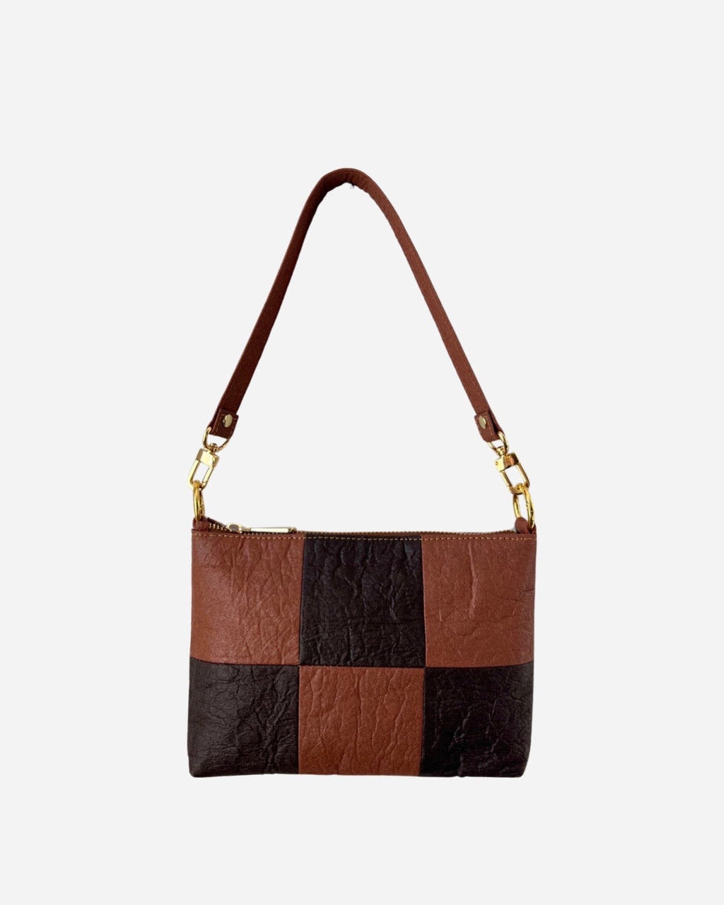 Baguette, Checkered Patchwork Canela/Dark chocolate