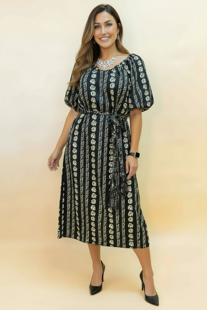 The Midnight Laurel Midi