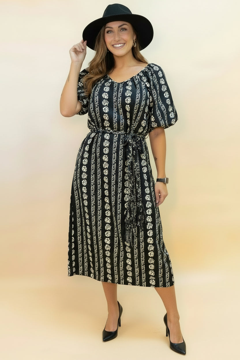 The Midnight Laurel Midi