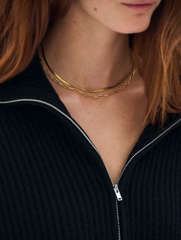 LOFTY BLEND ZIP COLLAR TUNIC