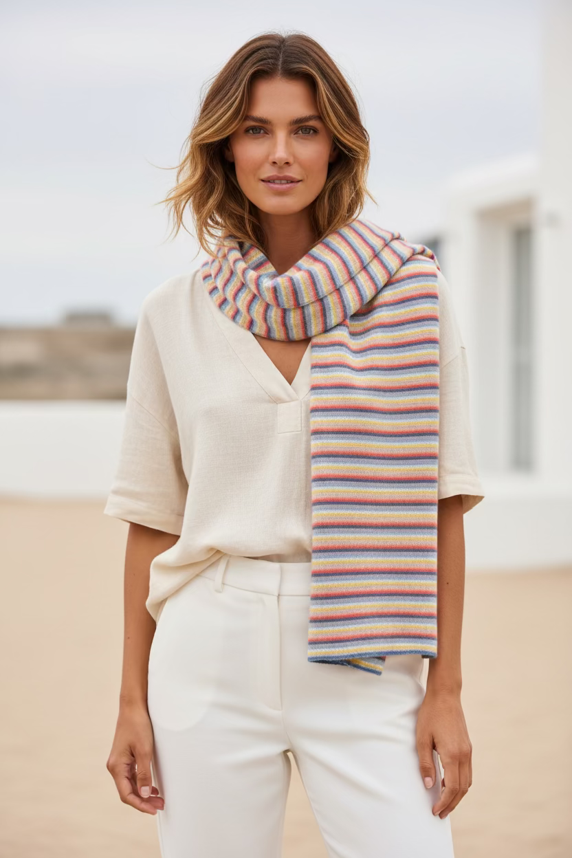 STRIPED MINI SCARF