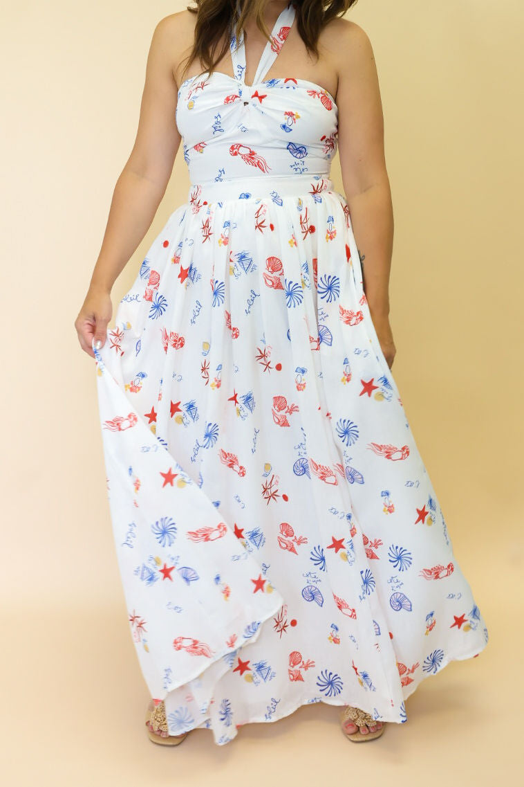 The Nautical Regatta Maxi Dress - AMARA Clothing Boutique