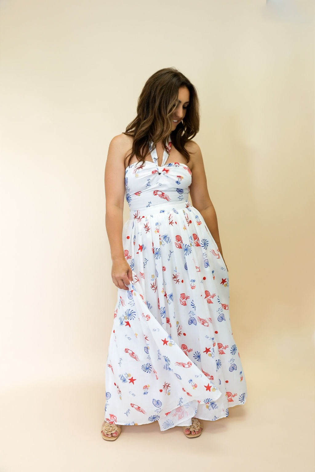 The Nautical Regatta Maxi Dress - AMARA Clothing Boutique