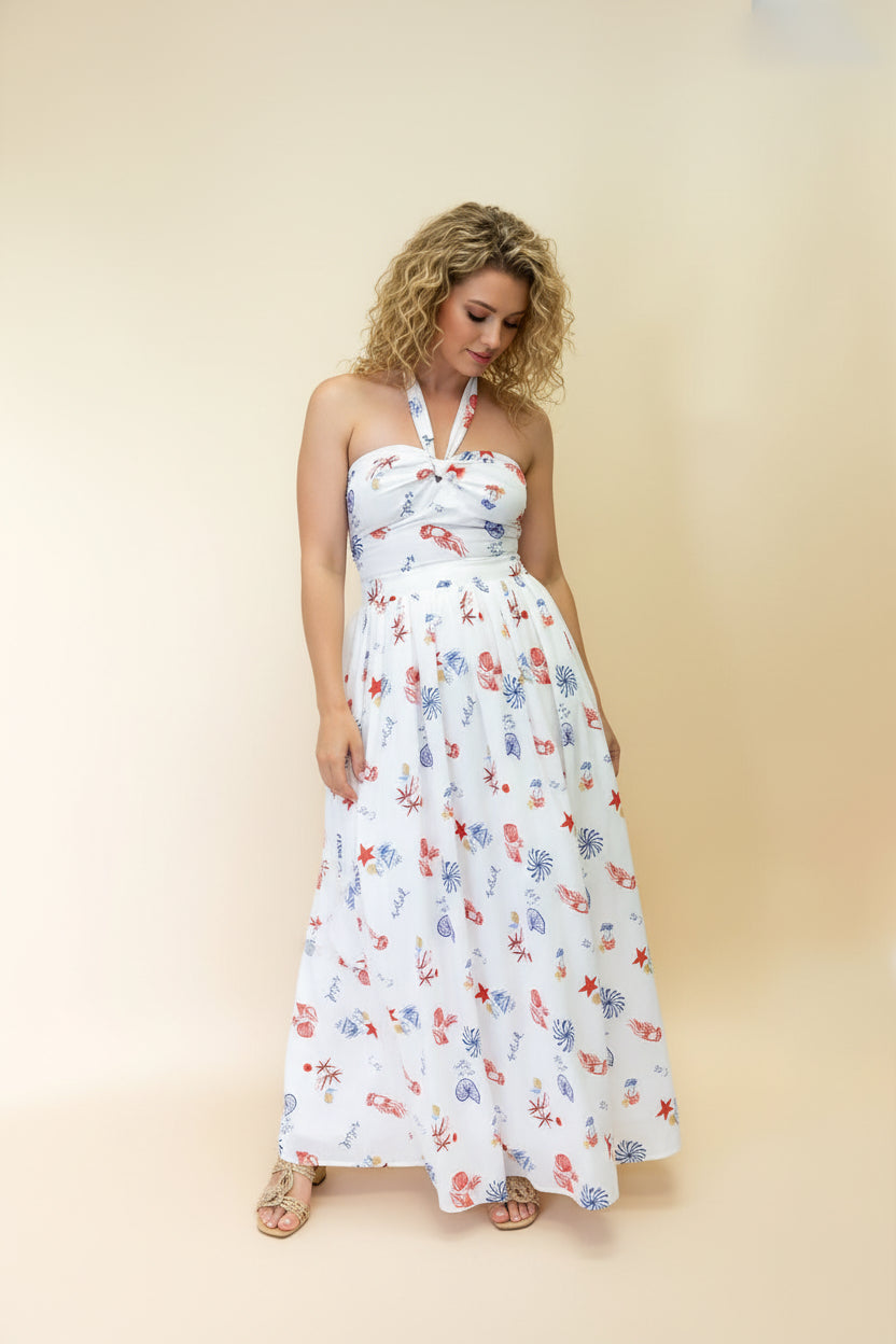 The Nautical Regatta Maxi Dress - AMARA Clothing Boutique