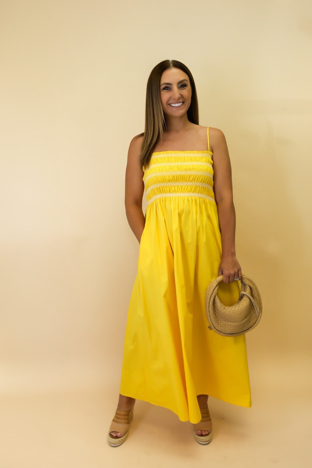 BIANCA SMOCKED BODICE DRESS