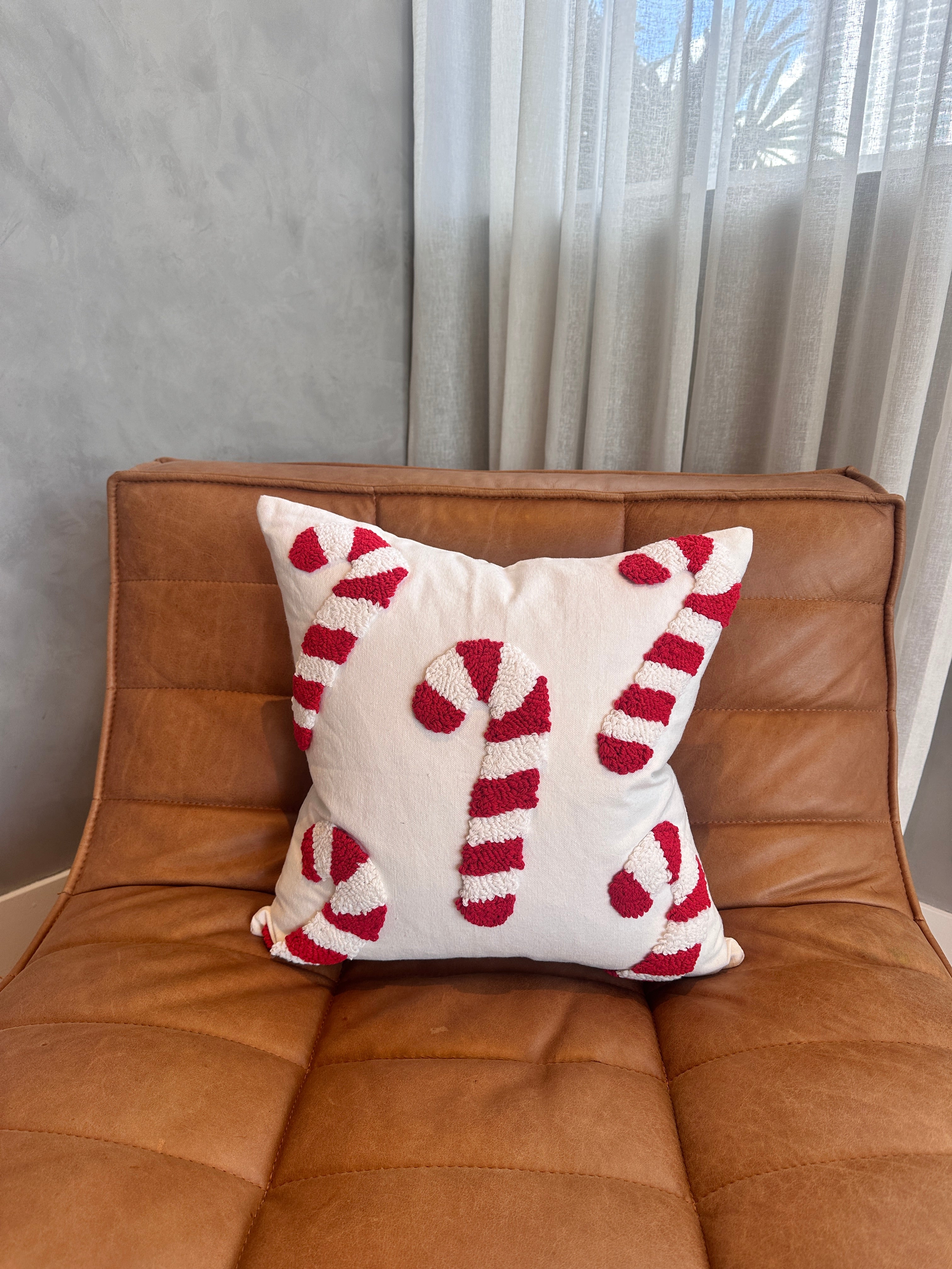 Candy Cane Pillow Cover