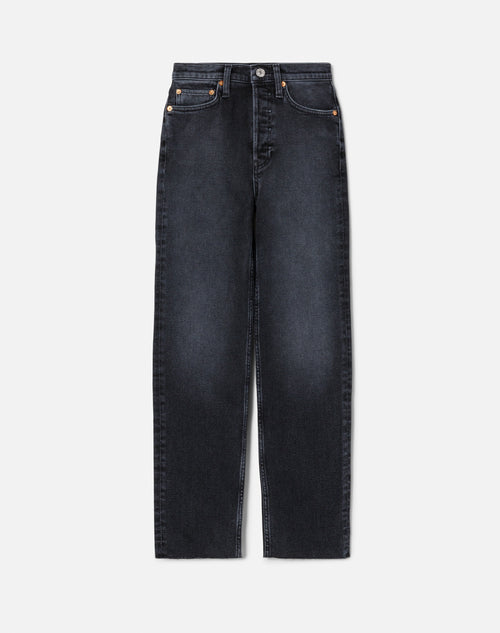 70S STOVE PIPE WASHED NOIR - AMARA Clothing Boutique