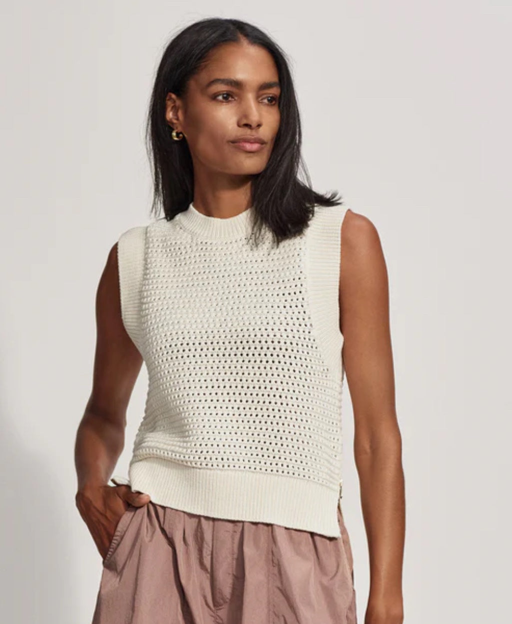 RANDAL CROP KNIT TANK - AMARA Clothing Boutique