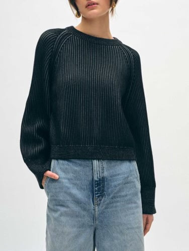 ORGANIC COTTON PLAITED CREWNECK