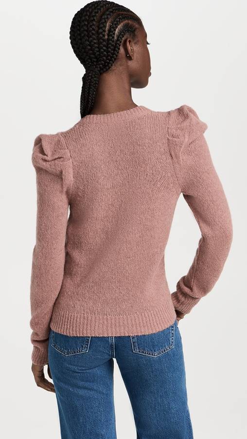 LARA PUFF SHOULDER V NECK