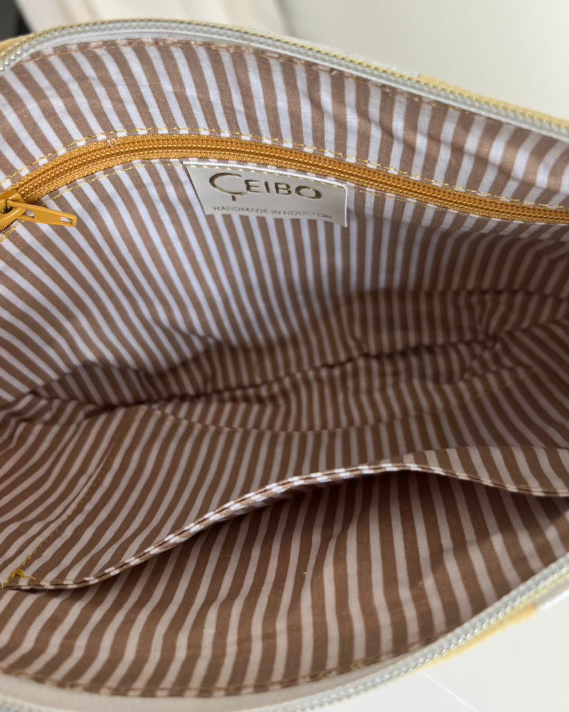 Milo, Checkered Patchwork Marigold/Pearl