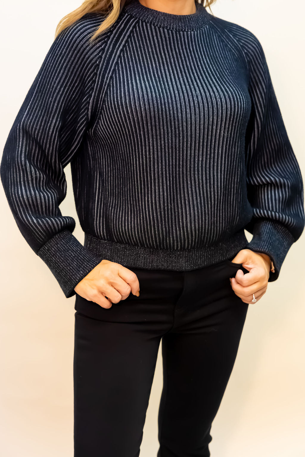 ORGANIC COTTON PLAITED CREWNECK