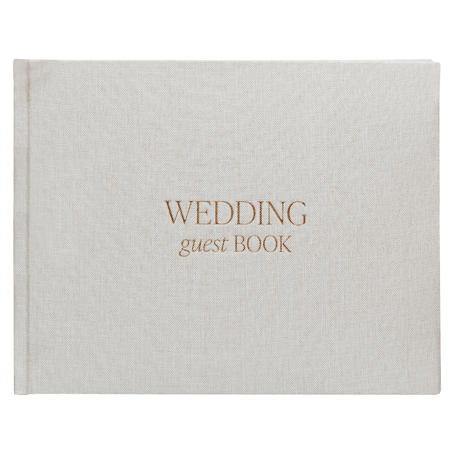 Tan Wedding Guestbook